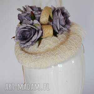 ręcznie zrobione dodatki kapelusz kwiatowy