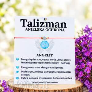 Bransoletka z angelitem - subtelna anielska ochrona