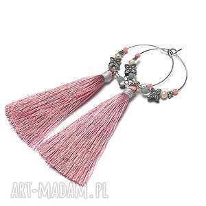 alloys collection /boho - antique pink/ vol 2 stal szlachetna, koła chwosty