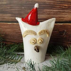 handmade pomysł na prezent pod choinkę śnieżna sowa