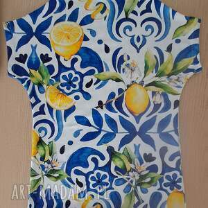 bluzka handmade, cytryny, samauszyłam, święta