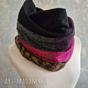 komin uszyty z różnych tkanin rozmiar 37x43 cm można go naciągnąć