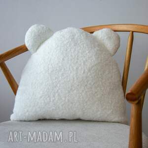 handmade poduszki poduszka soft loop | biały miś