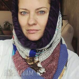 komin uszyty z różnych tkanin rozmiar uniwersalny; Kret po