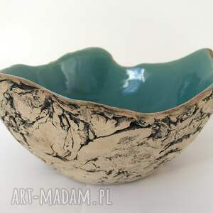 ręcznie zrobione ceramika artystyczna miska jak skała