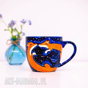 kubek zakochane lisy galaxy - Pracownia Szafran dom kubki