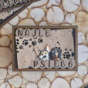 Prezent OKAZJONALNA - PSIAKI 2, kartka, pies, uniwersalna