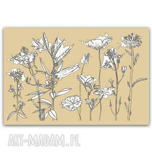 obraz na płótnie wiosna 120x80, jasne grafiika kwiaty, kwiatowe, kwiaty