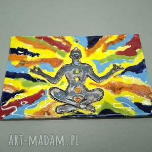 medytacja vi - podstawka lub dekoracja ścienna, joga, prezent, unikatowa