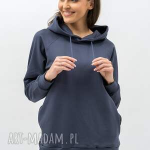 BLUZA Z KAPTUREM - SEHER GRAFIT, szara