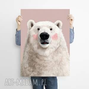 Prezent Miś - grafika na plakacie na A3, plakat