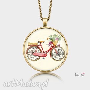 medalion okrągły love bike, kocham rower jazda hobby sport pasja