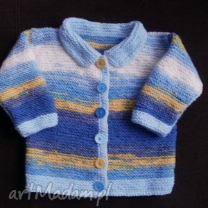 ręcznie zrobione sweterek "błękitny melanż"