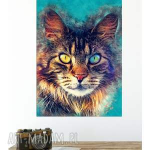 kot tadek - wydruk na płótnie 50x70 cm B2, obraz, obraz