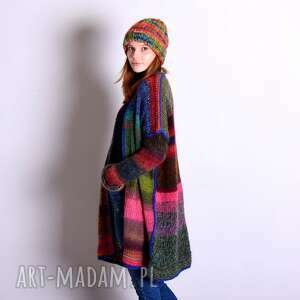 handmade swetry multicolor kardigan w stylu boho