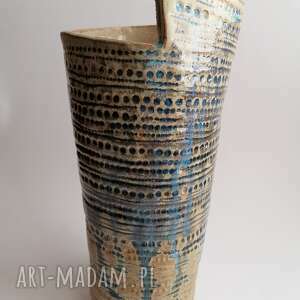 handmade ceramika wazon w stylu etno