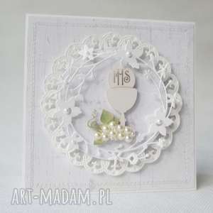 handmade scrapbooking kartki pierwsza komunia - pamiątka