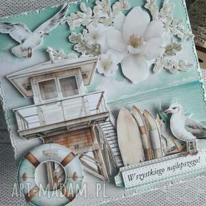 handmade scrapbooking kartki kartka urodzinowa dla ratownika wodnego