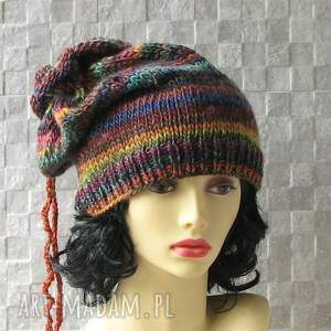 oversize - beanie czapka multicolr kolor zima