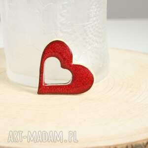 handmade broszki broszka serce