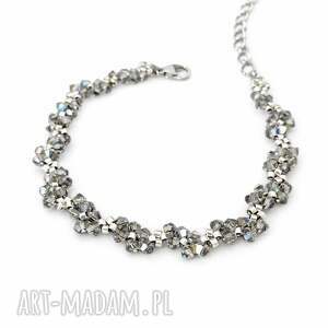 delikatna bransoletka black diamond z kryształów preciosa, business casual