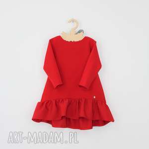 sukienka z falbana i kokarda - noeli dla dziecka ubranka