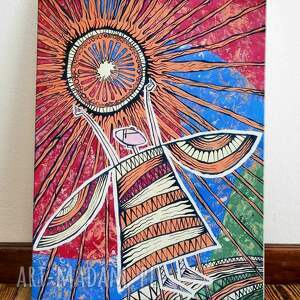 marina czajkowska anioł słońca giclee dom, obraz, sztuka, 4mara