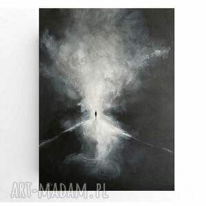Obraz akrylowy „W mroku” 40x30 cm - pejzaż na płótnie