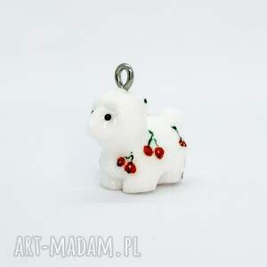 z mini zwierzątkami, wisiorek, zawieszka owca