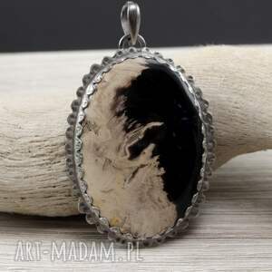 i - wisior 1970a, agat palmowy i - srebro