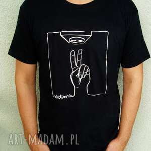 ręczne wykonanie koszulki t-shirt unisex victimorio czarne