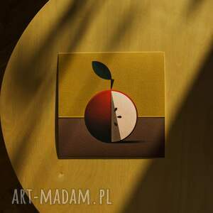 grafika print plakat jabłko