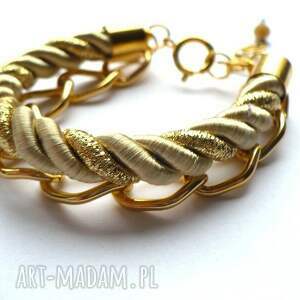 handmade knot! Collection - gold and chain