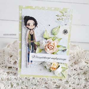 handmade scrapbooking kartki kartka z życzeniami, w pudełku, 562