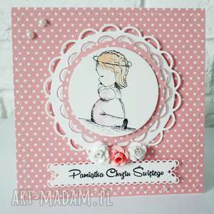 handmade scrapbooking kartki pamiątka chrztu świętego