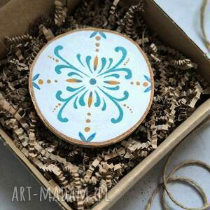 podkładka pod kubek w stylu portugalskim 2 rustykalna, azulejos lato