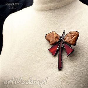 ręcznie zrobione broszki prezent luksusowy dla eleganckiej kobiety:) broszka motyl