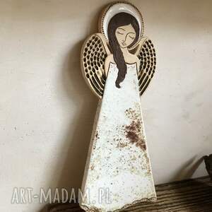 handmade dekoracje anioł ceramiczny - pula