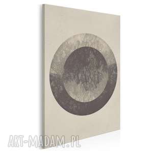 obraz na płótnie - minimalizm krąg - 50x70 cm (00401)