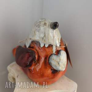 Prezent ptak ceramiczny, dom, figurka, wiosna, ceramika