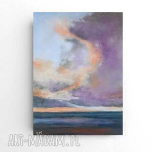 pejzaż - praca formatu 24/18 cm pastele suche