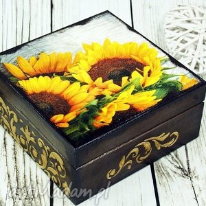 herbaciarka - sunflowers, herbata, pudełko herbatę