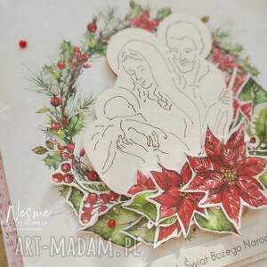 handmade pomysł na upominek świąteczny kartka na boże narodzenie