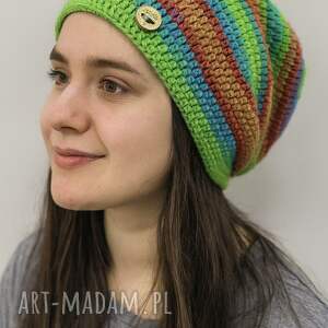 kolorowa czapka całoroczna przejściowa cienka all season uniwersalna