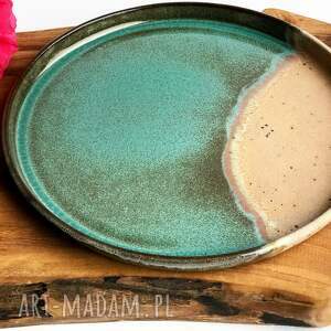 ceramika tyka talerz ceramiczny 21 cm - rajska plaża, prezent, kuchnia