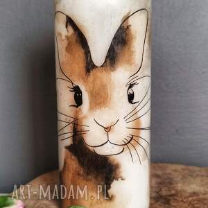 świeca dekoracyjna 18 cm zając, wielkanoc, wiosna dekoracje do domu rękodzieło