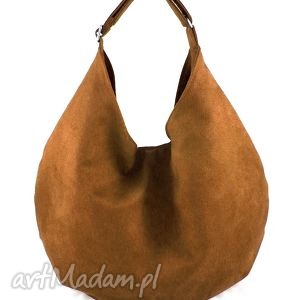 ręcznie robione na ramię hobo dark brown