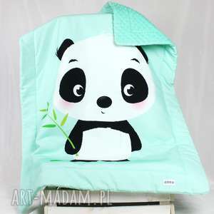 handmade pokoik dziecka kocyk minky 100x75 panda