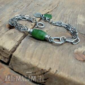 NEFRYT - bransoletka 05, modna, biżuteria autorska