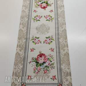 gobelinowy dom, kwiaty, bieżnik, prezent